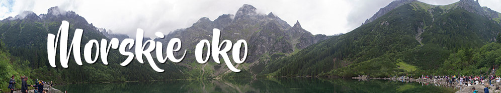 Morskie oko s kočárkem