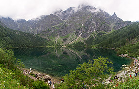 Morskie oko s kočárkem